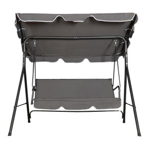 GARDEN SWING GLOBO BLACK METAL-ANTHRACITE FABRIC 170X110X153CM