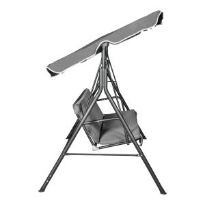 GARDEN SWING GLOBO BLACK METAL-ANTHRACITE FABRIC 170X110X153CM