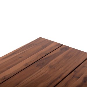 Garden table Friggo Hm6297.01 tropical acacia solid wood - metal legs 160x80x77cm