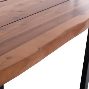 Garden table Friggo Hm6297.01 tropical acacia solid wood - metal legs 160x80x77cm