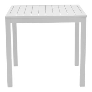 Garden table Kliton aluminum white 80x80x74cm