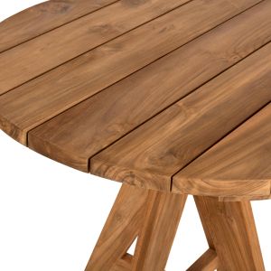 Garden table Leo Hm9622 made of solid teak wood 80x80x75hcm