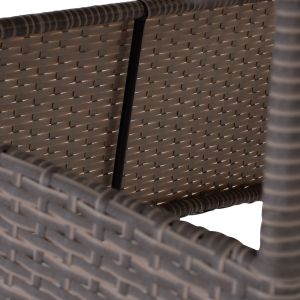 Garden table Military Rattan with glass top Hm5141,31 120x70x75