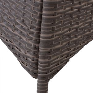 Garden table Military Rattan with glass top Hm5141,31 120x70x75
