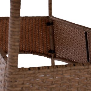 Garden table Minsk Rattan with glass top Hm5507,02 150x90x75