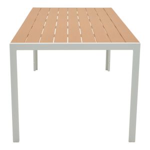 Garden table Nares with aluminum frame and polywood top 180x90x72.5cm