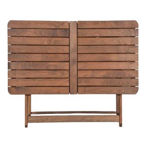 Garden table Retto impregnated walnut color 140x80x71m