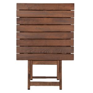 Garden table Retto impregnated walnut color 60x60x71cm