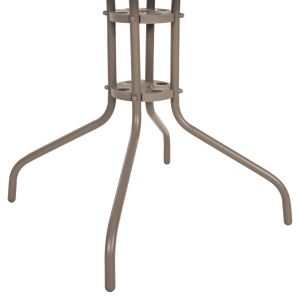 Square garden table Figo Hm5036.04 champagne metal-glass top 70χ70χ72.5hcm
