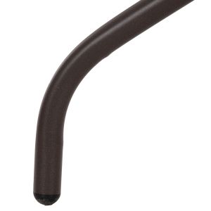 Square garden table Figo Hm5972.02 brown metal-glass top 80χ80χ71hcm