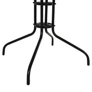 Square garden table Figo Hm5972.03 black metal-glass top 80χ80χ71hcm