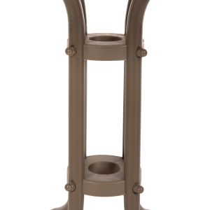Garden table square Figo champagne metal, glass top 60x60x70cm Hm5035,04