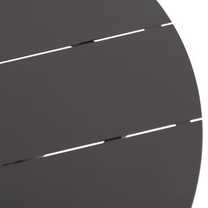 Round garden table Higer Hm6289.01 gray aluminum Φ90χ74hcm.