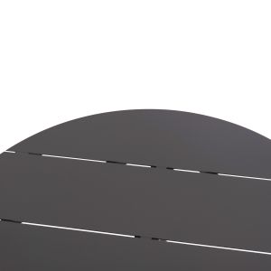 Round garden table Higer Hm6289.01 gray aluminum Φ90χ74hcm.