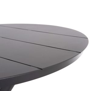 Round garden table Higer Hm6289.01 gray aluminum Φ90χ74hcm.