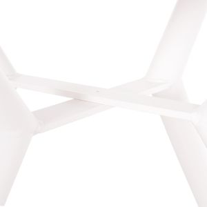 Round garden table Higer Hm6290.02 white aluminum Φ126χ74hcm.
