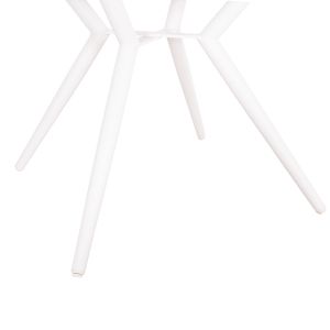 Round garden table Higer Hm6290.02 white aluminum Φ126χ74hcm.