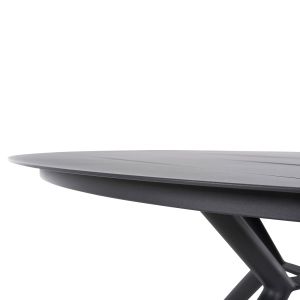 Garden table round Higer anthracite aluminum D126x73cm Hm6061,03