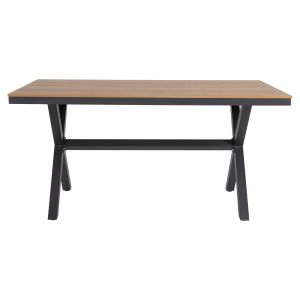 Garden table with aluminum frame and polywood top Tawnee Hm6037.01 anthracite/natural color 150x89.5x73h