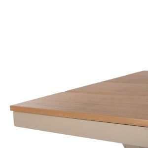 Garden table with aluminum frame and polywood top Tawnee Hm6037.04 champagne/natural color 150x89.5x73h