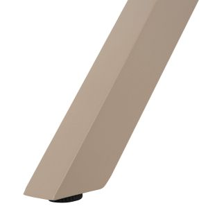 Garden table with aluminum frame and polywood top Tawnee Hm6037.04 champagne/natural color 150x89.5x73h