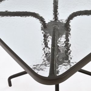 Garden metal table Figo brown 60x60x72cm Hm5035,02