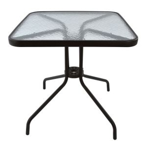 Garden metal table Figo brown 70χ70χ72cm Hm5036,02