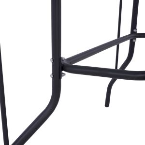 Garden metal table with glass top 110x60x71cm Hm5020,01