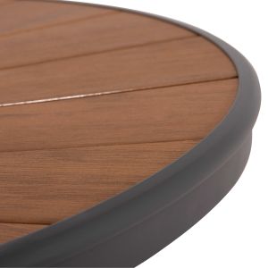 Garden oval dining table Telamo Hm6288.01 aluminum anthracite-polywood natural 160x90x73.5hcm.