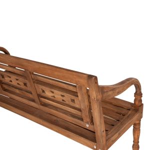 Garden bench mahogany wood Solid 148x54x90cm Hm7903