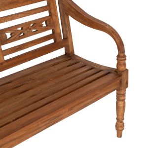 Garden bench mahogany wood Solid 148x54x90cm Hm7903
