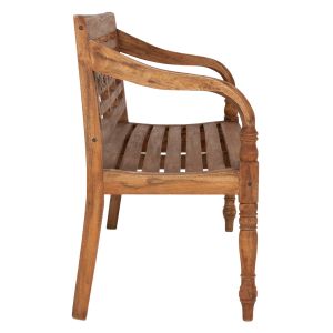 Garden bench mahogany wood Solid 148x54x90cm Hm7903