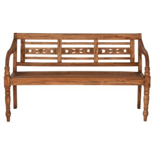 Garden bench mahogany wood Solid 148x54x90cm Hm7903