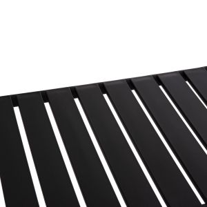 Garden side table Korver Hm6334.02 polypropylene in black 100x60x46cm.