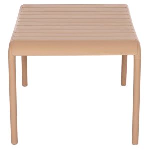 Garden side table Korver Hm6334.04 polypropylene in cappuccino 100x60x46cm.