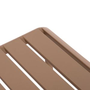 Garden side table Korver Hm6334.04 polypropylene in cappuccino 100x60x46cm.