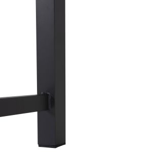 Garden dining table Gobar aluminum anthracite - wooden top 240χ105χ75hcm Hm6060,03