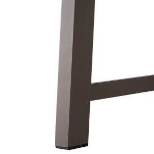 Garden dining table Gobar aluminum champagne color - wooden top 240χ105χ75hcm Hm6060,04