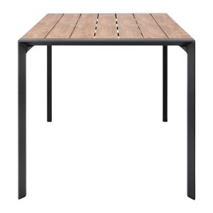 Garden dining table Goya aluminum anthracite and polywood top 160x80x75cm Hm6059,03