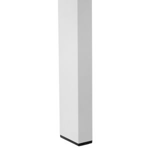Garden dining table Goya aluminum in white-polywood top 160x80χ75hcm Hm6059,01
