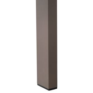 Garden dining table Goya aluminum in champagne color - polywood top 160x80χ75hcm Hm6059,04