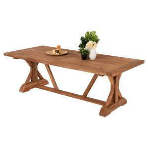 Garden dining table Hm5964 recycled teak wood natural color, top 5cm 240x100x75hcm