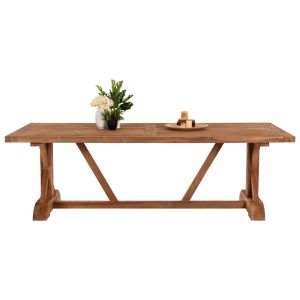 Garden dining table Hm5964 recycled teak wood natural color, top 5cm 240x100x75hcm