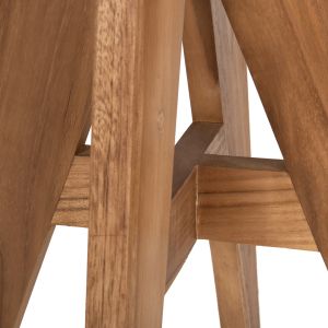 Garden dining/side table Leo teak solid wood 60x60x75hcm Hm9860,11