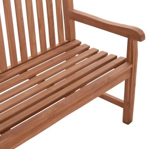 Garden three-seater bench Elena Hm18125 teak wood - natural color 150x61x95cm.