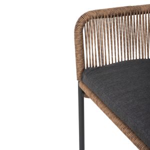 Garden 2-seater sofa Baffin aluminum-artificial rattan-cushions Hm6054,03