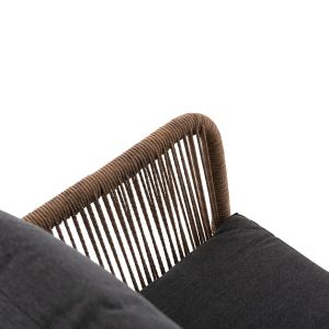 Garden 2-seater sofa Baffin aluminum-artificial rattan-cushions Hm6054,03