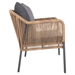 Garden 2-seater sofa Baffin aluminum-artificial rattan-cushions Hm6054,03