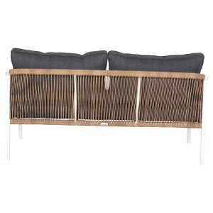 Garden 2-seater sofa Maerly aluminum-synthetic rope-cushions Hm6055,01