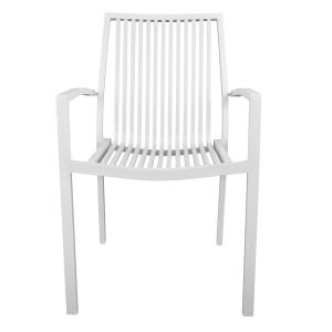 Garden aluminum chair white Hm5130,01 54,2x59x83,5cm